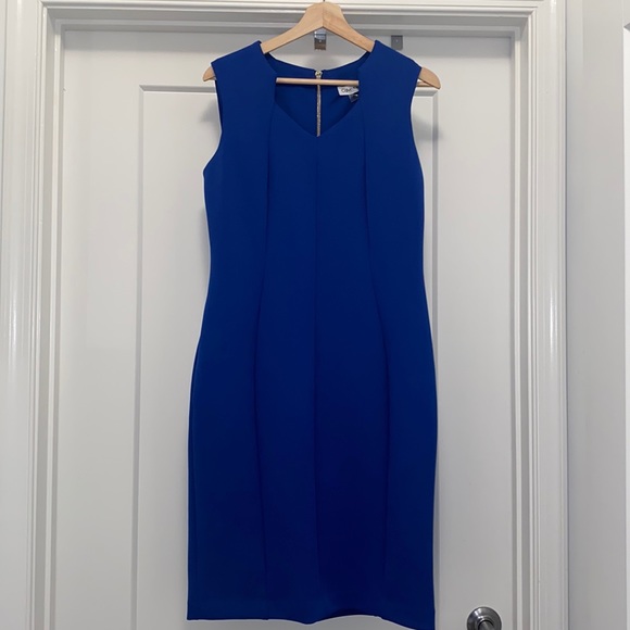 Calvin Klein Dresses & Skirts - NWT! Blue CALVIN KLEIN Sleeveless Sheath Dress - Size 10